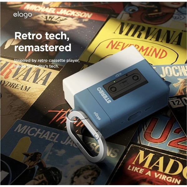 ELAGO Cassette Player puzdro AirPods Pro 3 tmavomodré - Puzdra - Obrázok d_8ddbed91d01b4a31b3839231837737fb
