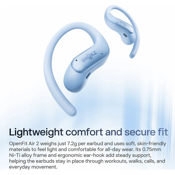 Shokz OpenFit Air 2 Bluetooth slúchadlá modré - Slúchadlá - Obrázok d_8de589111d3b46be8672eae176976a53