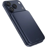 iWant od Epico UltraPack Qi2 25W Slim 5000mAh hliníková Mag+ bezdrôtová powerbanka tmavomodrá - Powerbanky