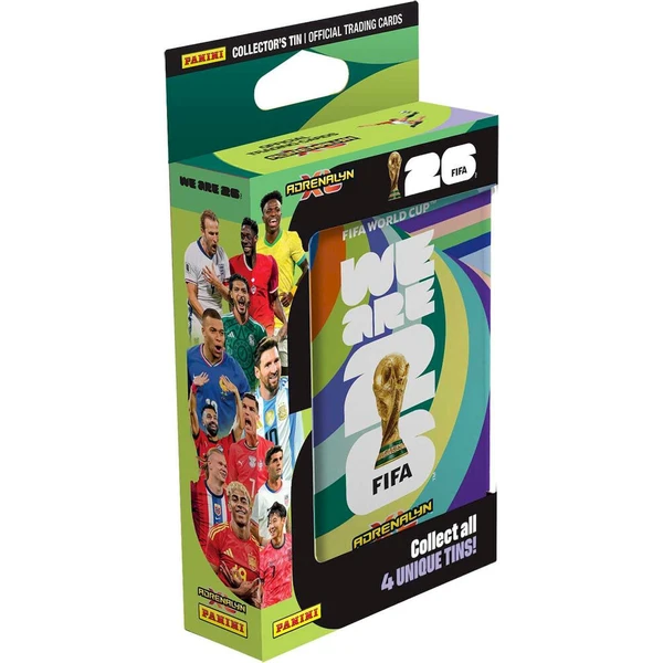 Panini FIFA Majstrovstvá sveta vo futbale 2026 Adrenalyn - Kovová krabička (Pocket) - Futbalové karty - Obrázok d_8e1bfb56b01848a0bd6447bb054dfb03