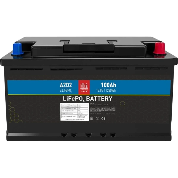 Avacom A2D2 baterie LiFePO4 12,8V 100Ah F15 SELF-HEAT (REPT cells) - Batérie - Hlavný obrázok