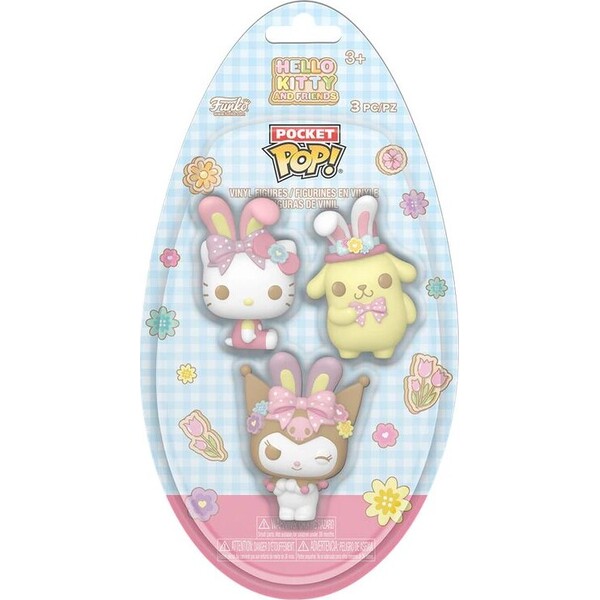 Funko Pocket POP! Egg: Hello Kitty & Priatelia - Veľkonočné králičie uši 3 balenie (3 figúrky) - Funko POP! - Obrázok d_8e6697e51f1e416885aba96e5516ed16