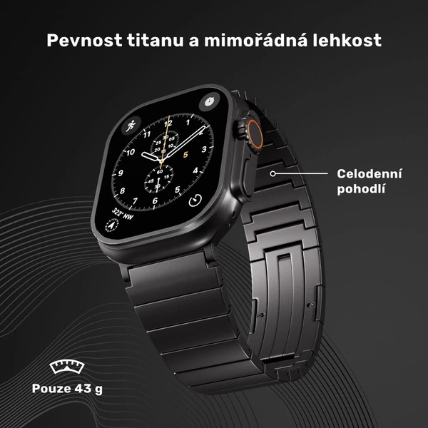 UNUM by Epico Titanium Watch Band remienok Apple Watch 42/44/45/46/49 mm čierny - Remienky - Obrázok d_9015fa7646a24bd0b36f0bd129d14b56
