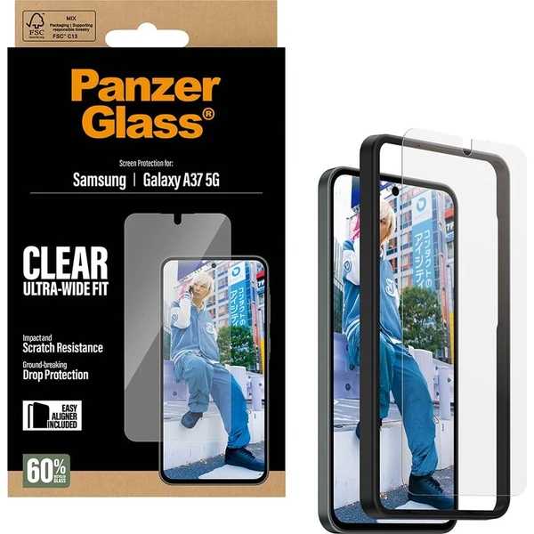 PanzerGlass® Ultra-Wide Fit sklo s inštalačným rámčekom Samsung Galaxy A37 - Ochranné fólie a sklo - Obrázok d_90863fc9f1b34500a4e0a136939511d4