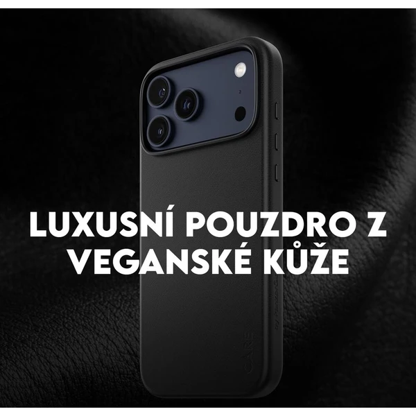 PanzerGlass® CARE SOLO MagSafe kryt z vegánskej kože iPhone 17e/16e čierny - Puzdra - Obrázok d_908ebeea0f7647b1a14077a8233d4ca8