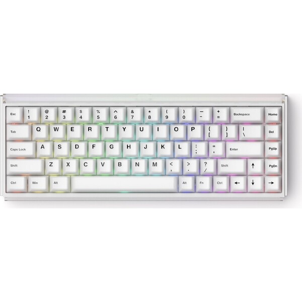 E-shop Akko RAY68 HE Akko AstroAim bezdrôtová herná klávesnica (US) biela