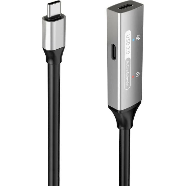 PremiumCord USB-C/USB-C predlžovací kábel 20m čierny - Káble a redukcie - Obrázok d_921f592014964f3fab0828e2d5d385a2