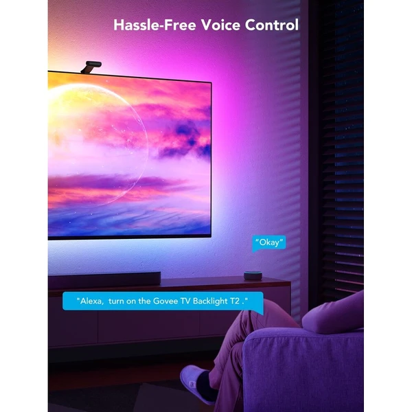 Govee DreamView T2 DUAL TV 75-85" SMART LED podsvietenie RGBIC - Inteligentné osvetlenie - Obrázok d_92c0b74b9cb34c59a75a73d03911b214