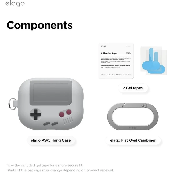 ELAGO AW5 Retro puzdro Airpods Pro 3 šedé - Puzdra - Obrázok d_92cfd24cf44f49c28e38dc9f3169606f