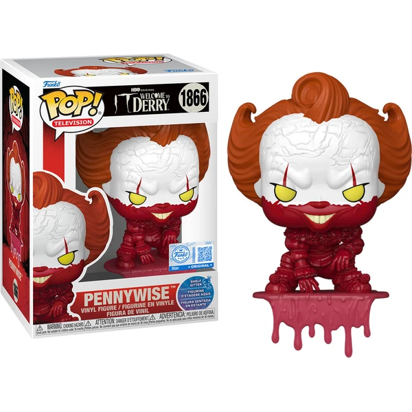 Funko POP! #1866 Movies: It: Welcome to Derry - Pennywise (Shelf Sitter) (Exclusive) - Funko POP! - Hlavný obrázok