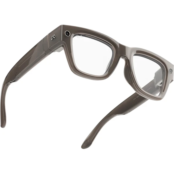 Meta RAY-BAN Display (Štandardné) inteligentné lesklé okuliare (samočinne stmavujúce číre/sivé) sivé - AR okuliare - Obrázok d_92dcaf914a2a4f7f9e386b627d0ae44f