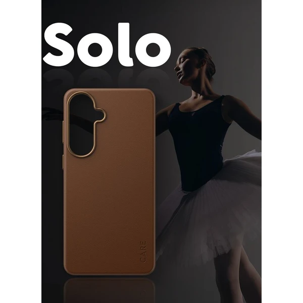 PanzerGlass® CARE SOLO Qi kryt z vegánskej kože Samsung Galaxy S26 hnedý - Puzdra - Obrázok d_9339f2b6094d4509bf4d84a923b4afde