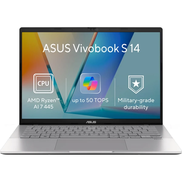 ASUS Vivobook S14 (M3407GA-OLED013W) strieborný - Notebooky - Hlavný obrázok