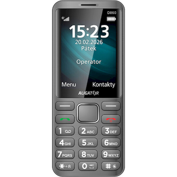 E-shop Aligátor D860 Dual SIM titanový