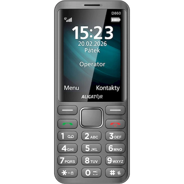 Aligátor D860 Dual SIM titanový - Mobilné telefóny - Hlavný obrázok