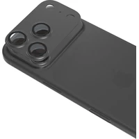 iWant Aluminium AntiReflective Lens & Island hliníkový rámeček pro iPhone 18 Pro Max černý - Ochranné fólie a sklo