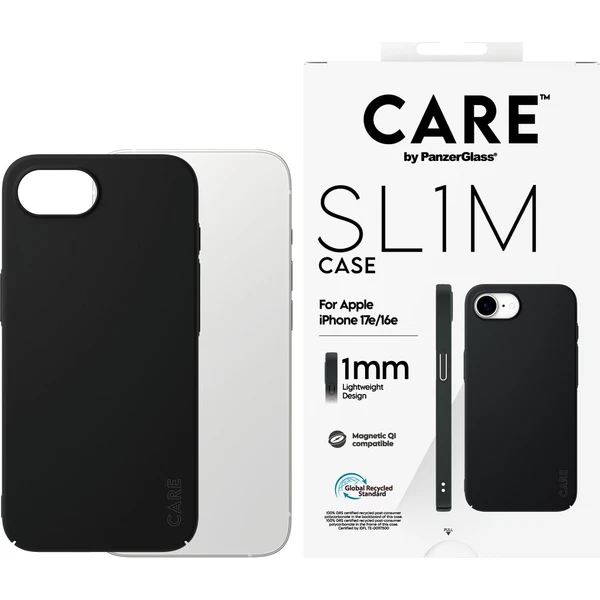 PanzerGlass® CARE SL1M Qi kryt Apple iPhone 17e/16e černý - Puzdra - Hlavný obrázok