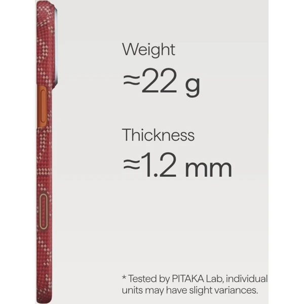 Pitaka Ultra-Slim Case MagSafe kryt iPhone 17 Pro Monogram-Gold/Red - Puzdra - Obrázok d_947e5dcbc9214cc495ae45b9bdede6b7