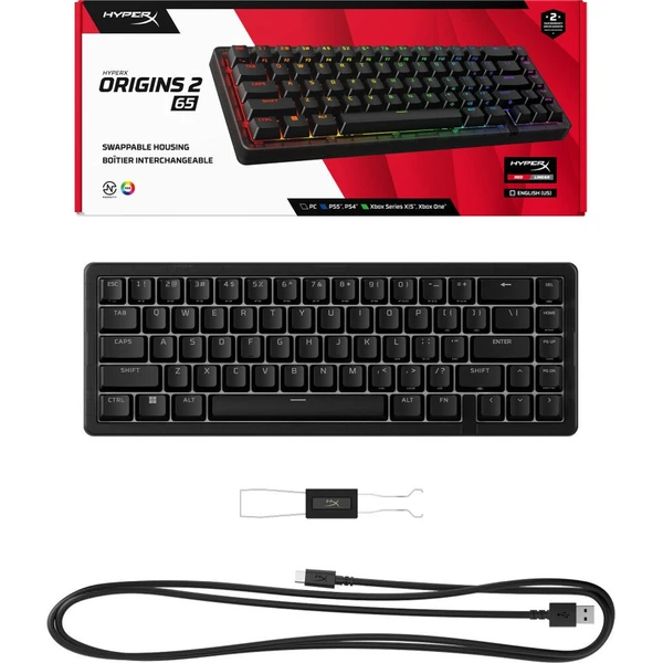 HyperX Origins 2 65 (US) drôtová herná klávesnica čierna - Klávesnice - Obrázok d_94c9650ffb764f1bad8d9b9477782b2f