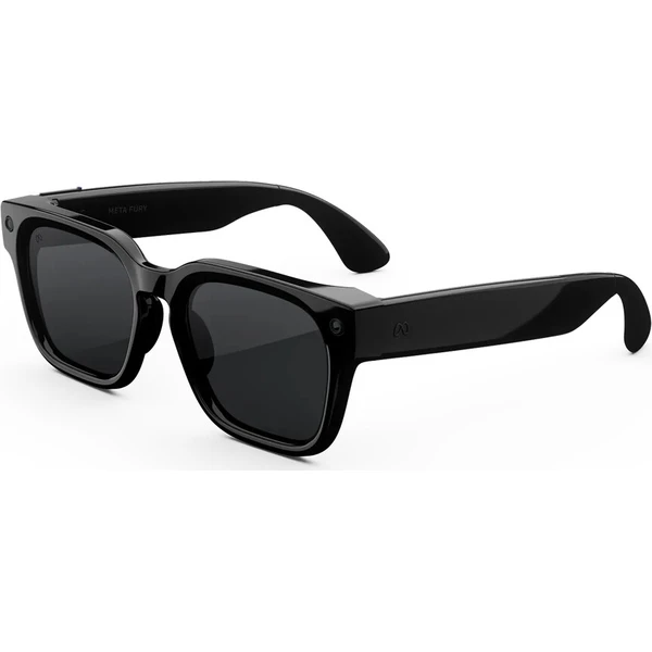 Meta Glasses Fury – Classic Black Frame, Grey Polarized Lens, Standard & Adjustable Bridge - AR okuliare - Hlavný obrázok