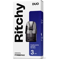 Ritchy DUO Pod Cartridge Pack (3ks) 0.6ohm - Cartridge pre elektronické cigarety