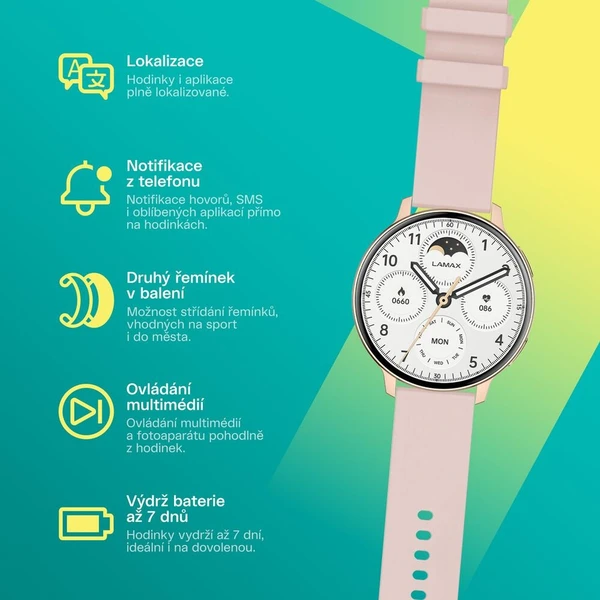 LAMAX Aura chytré hodinky zlatoružové - Inteligentné hodinky - Obrázok d_95cabe3b751e4eeeb0a374e5456c0b0b