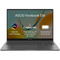 ASUS Vivobook S16 (S5608QA-OLED207W) sivý - Notebooky