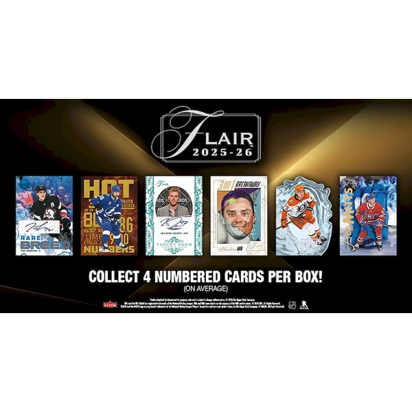 Hokejové karty 2025-26 Upper Deck Flair Hockey Hobby Box - Hokejové karty - Obrázok d_974cebc44f754bbbabf4f21deee4bba8