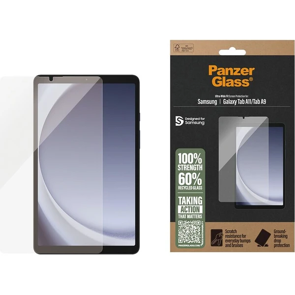 PanzerGlass® Ultra-Wide Fit sklo Samsung Galaxy Tab A11/Tab A9 - Ochranné fólie a sklo - Hlavný obrázok