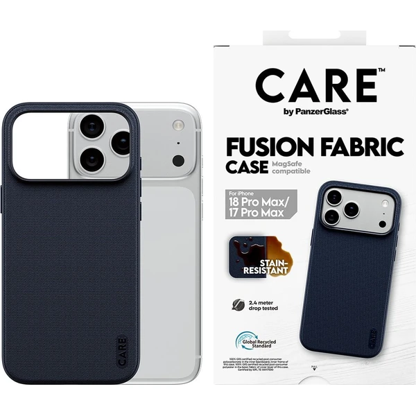 PanzerGlass CARE Fusion Fabric MagSafe kryt Apple iPhone 18 Pro Max/17 Pro Max modrý - Puzdra - Obrázok d_97e15320dbaa412dbf9889d6b51ec1d6