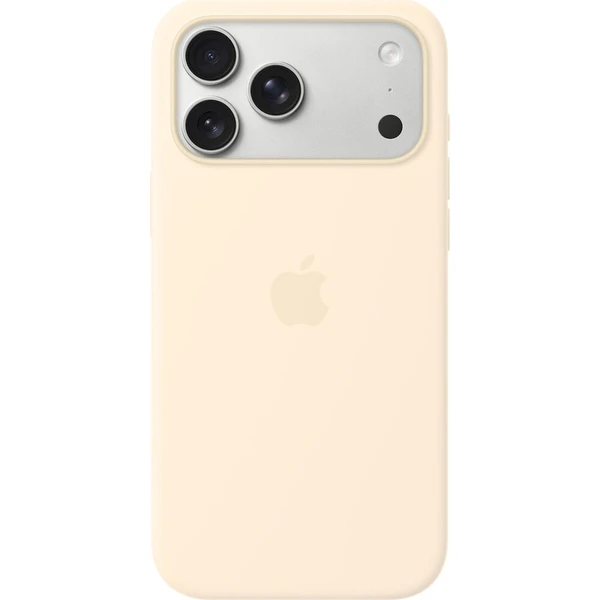 Apple silikonový kryt s MagSafe na iPhone 17 Pro Max vanilkový - Puzdra - Hlavný obrázok