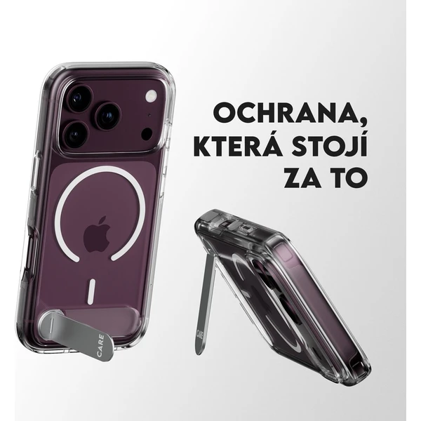 PanzerGlass CARE KickStand MagSafe kryt Apple iPhone 18 Pro Max/17 Pro Max bílý - Puzdra - Obrázok d_983d77b7d663445d81848658a672db81