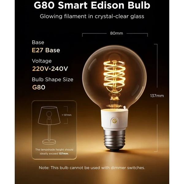 Govee Smart žiarovka G80 RGBWW 5W-40W 500lm E27 Long Life, Matter - Žiarovky - Obrázok d_987a6c6f3ec44dfbabb75993dfa0f303