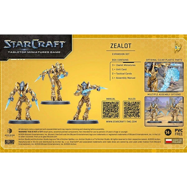 StarCraft The Miniatures Game - Zealot - Protoss - Expansion Set - EN - Stolové hry - Obrázok d_98a27a382f3b4edba1364ea9f9bddb42