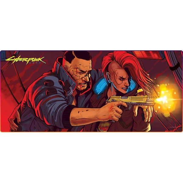 Podložka Cyberpunk 2077 The Heist RGB XL - Podložky - Hlavný obrázok