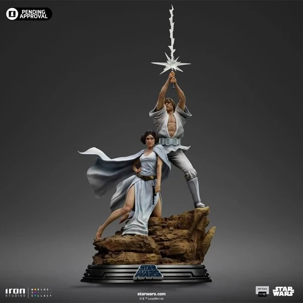 Soška IRON STUDIOS Star Wars - Luke a Leia 41 cm - Sochy a sošky - Obrázok d_9a2afcfd4ebd4bf8a1c17b33253bcc8f