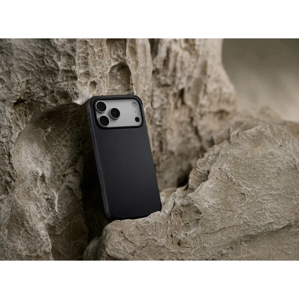 Pitaka Aramid ochranný obal Cairn MagSafe kryt iPhone 16 Pro Max čierna/šedá - Puzdra - Obrázok d_9a782d8b0d1a4ed1a95a4ce6b678ecbf