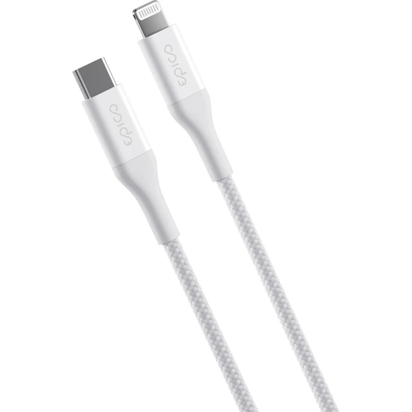 Epico UltraLink USB-C na Lightning 2m kábel biely - Káble a redukcie - Hlavný obrázok