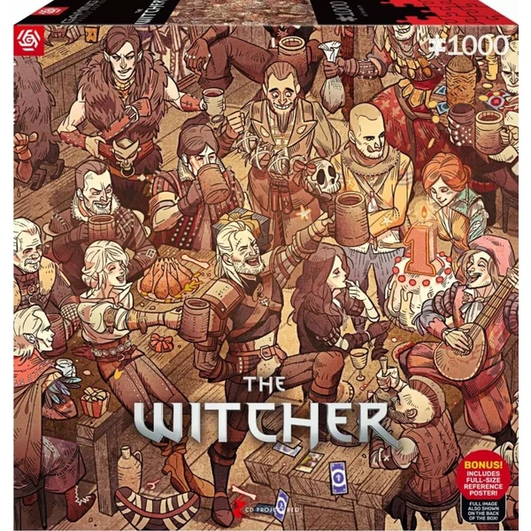 Gaming Puzzle: The Witcher (Wiedźmin) Birthday (1000) - Puzzle - Obrázok d_9af3805c04d045a581cb75a693729577