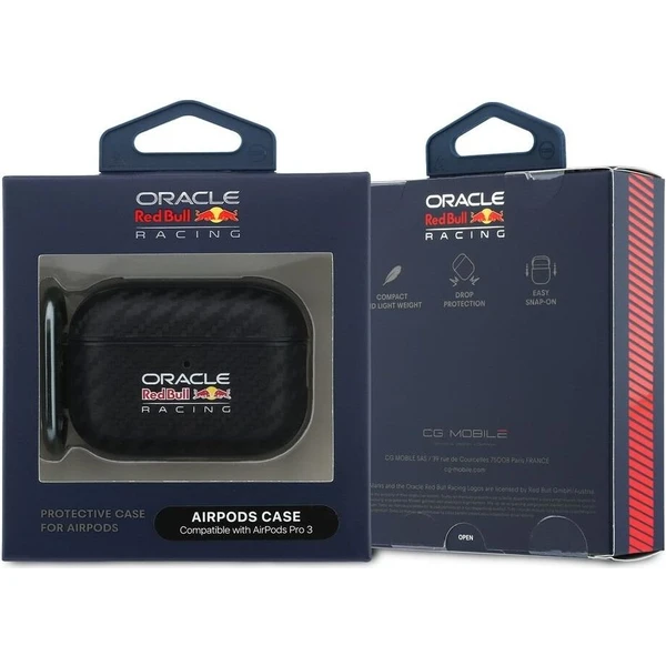 Oracle Red Bull Racing PU Karbónové puzdro AirPods Pro 3 čierne - Puzdra - Obrázok d_9af4c3f71c394b728402647c7d094e0b