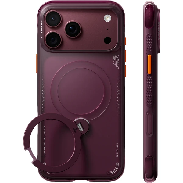 Torras Ostand Q3 Air MagSafe kryt iPhone 18 Pro Max fialový - Puzdra - Hlavný obrázok