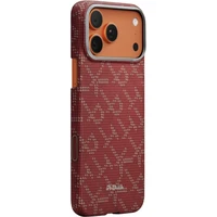 Pitaka Ultra-Slim Case MagSafe kryt iPhone 17 Pro Monogram-Gold/Red - Puzdra