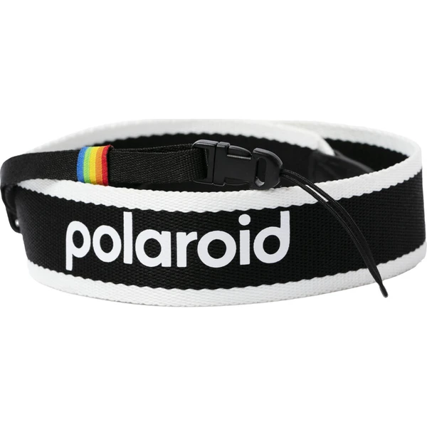 Polaroid popruh na fotoaparát čierny & biely - Pútka - Hlavný obrázok