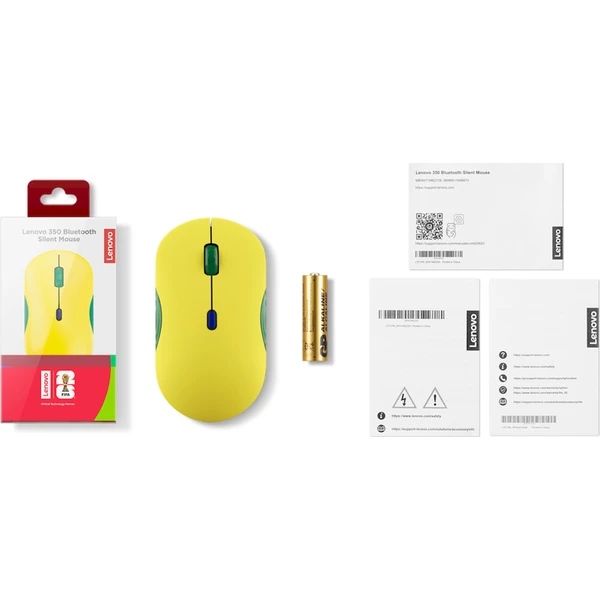 Lenovo 350 Bluetooth Silent bezdrôtová myš Fan Edition - Brazil - Myši - Obrázok d_9d39227856484765b05c7b14645bb096