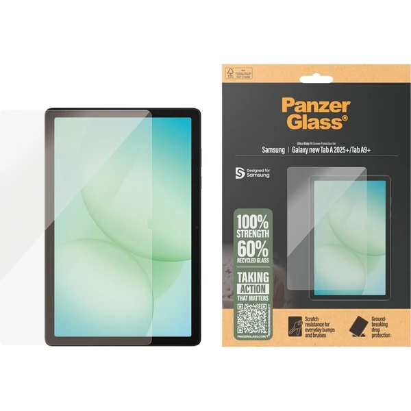 PanzerGlass® Ultra-Wide Fit sklo Samsung Galaxy Tab A11+/Tab A9+ - Ochranné fólie a sklo - Hlavný obrázok