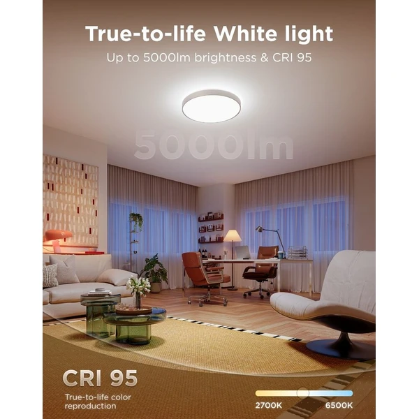 Govee Ultra RGBICWW Smart duálne okrúhle stropné svetlo 5000lm 53cm Matter - Inteligentné osvetlenie - Obrázok d_9dfd268d9e6242309f50132d30fc7fab
