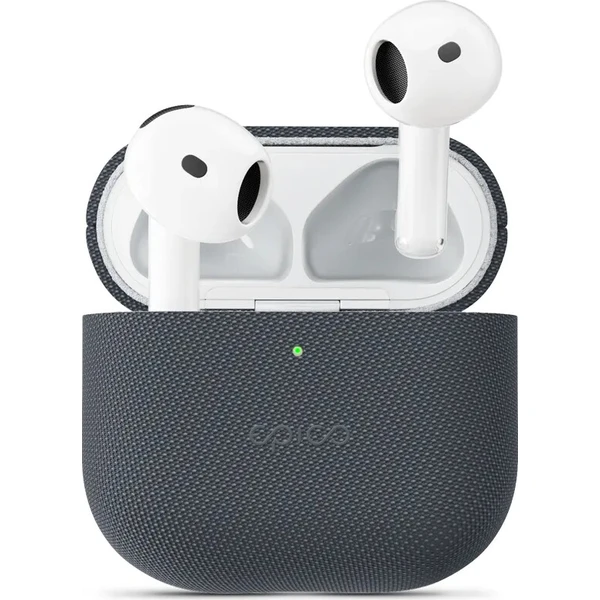 Epico SolidWoven Case AirPods 4/4 (ANC)/5 | čierna | ochrana proti nárazom a poškriabaniu - Puzdra - Hlavný obrázok