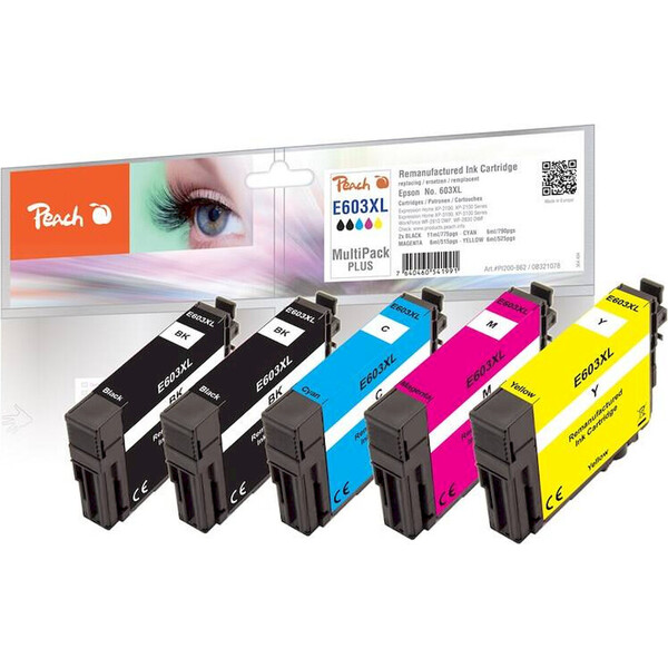 Kazeta PEACH 603XL pre Epson MultiPack Plus - Cartridge - Hlavný obrázok