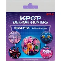 Sada 5 odznakov Pyramid International K-pop Demon Hunters - Odznaky
