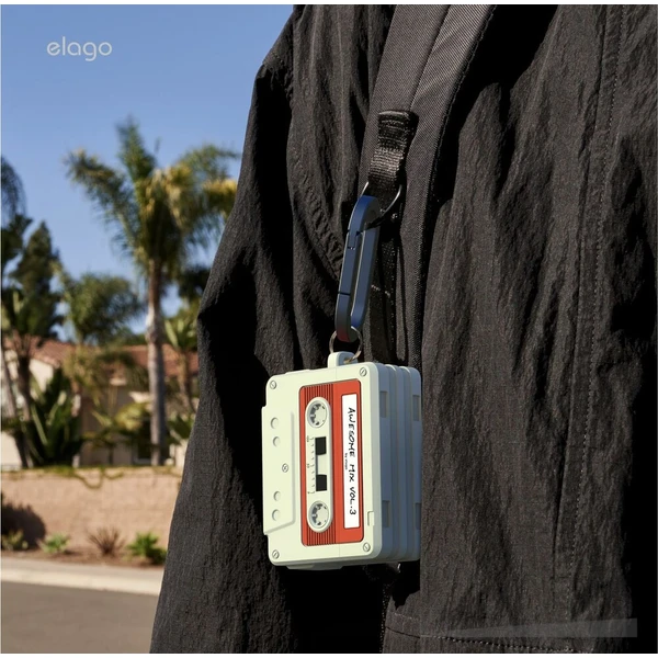 ELAGO Cassette TAPE puzdro AirPods Pro 3 béžové - Puzdra - Obrázok d_9f7ec6e5df104f7b818218038b48a5b2